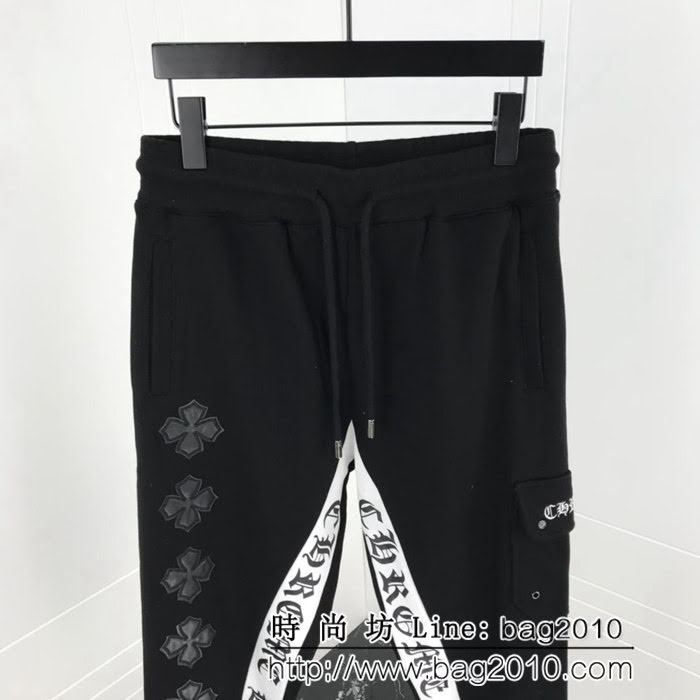 Chrome hearts 克羅心 18ss秋冬新款 梵文馬蹄印花衛褲 情侶款 ydi1723